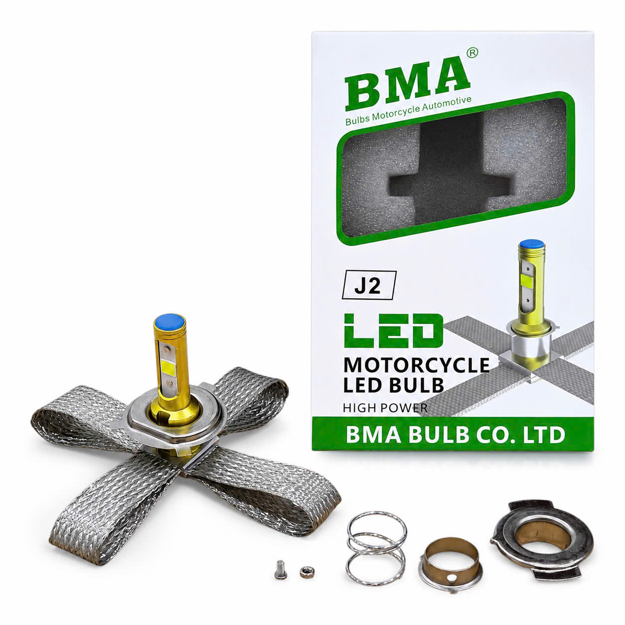 BÓNG LED ĐUÔI CÔNG TẢN NHIỆT BMA - J2 (H4) 12V/35W 